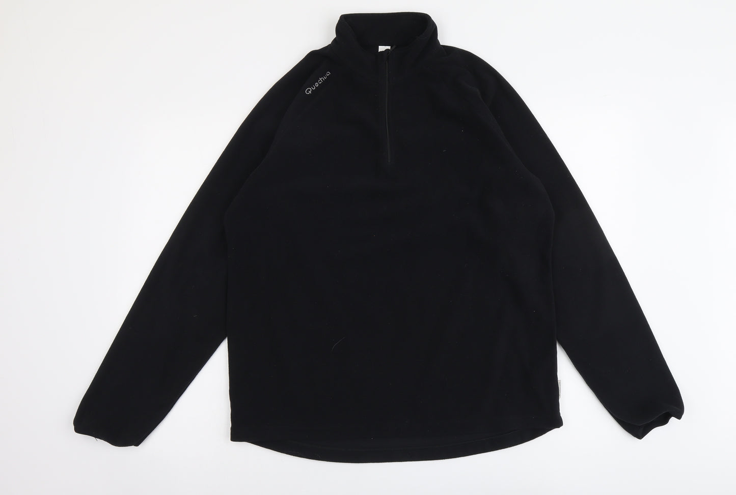 Quechua Mens Black Polyester Pullover Sweatshirt Size L
