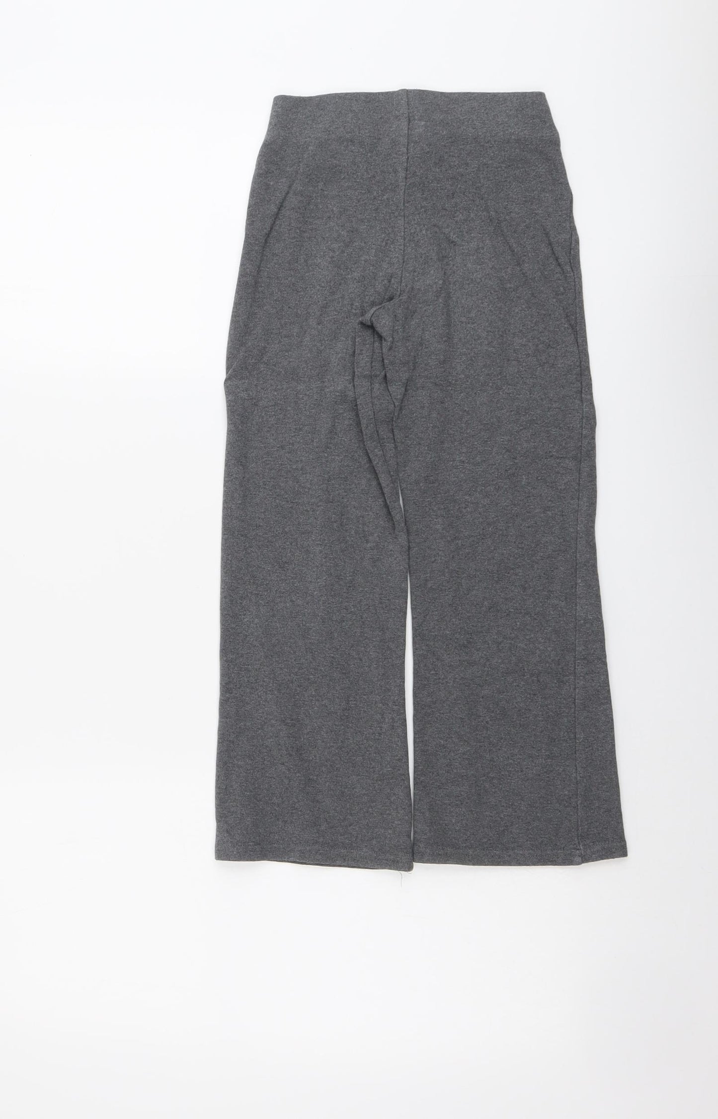 NEXT Girls Grey Cotton Carrot Trousers Size 7 Years Regular Pullover