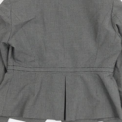 NEXT Womens Grey Polyester Jacket Blazer Size 8