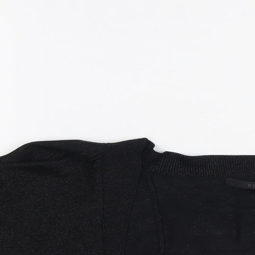 Coast Womens Black V-Neck Viscose Cardigan Jumper Size S - Cropped