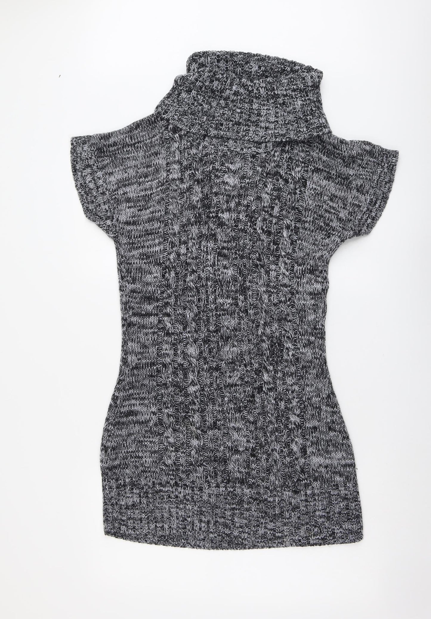 Originals Womens Grey Roll Neck Acrylic Pullover Jumper Size M