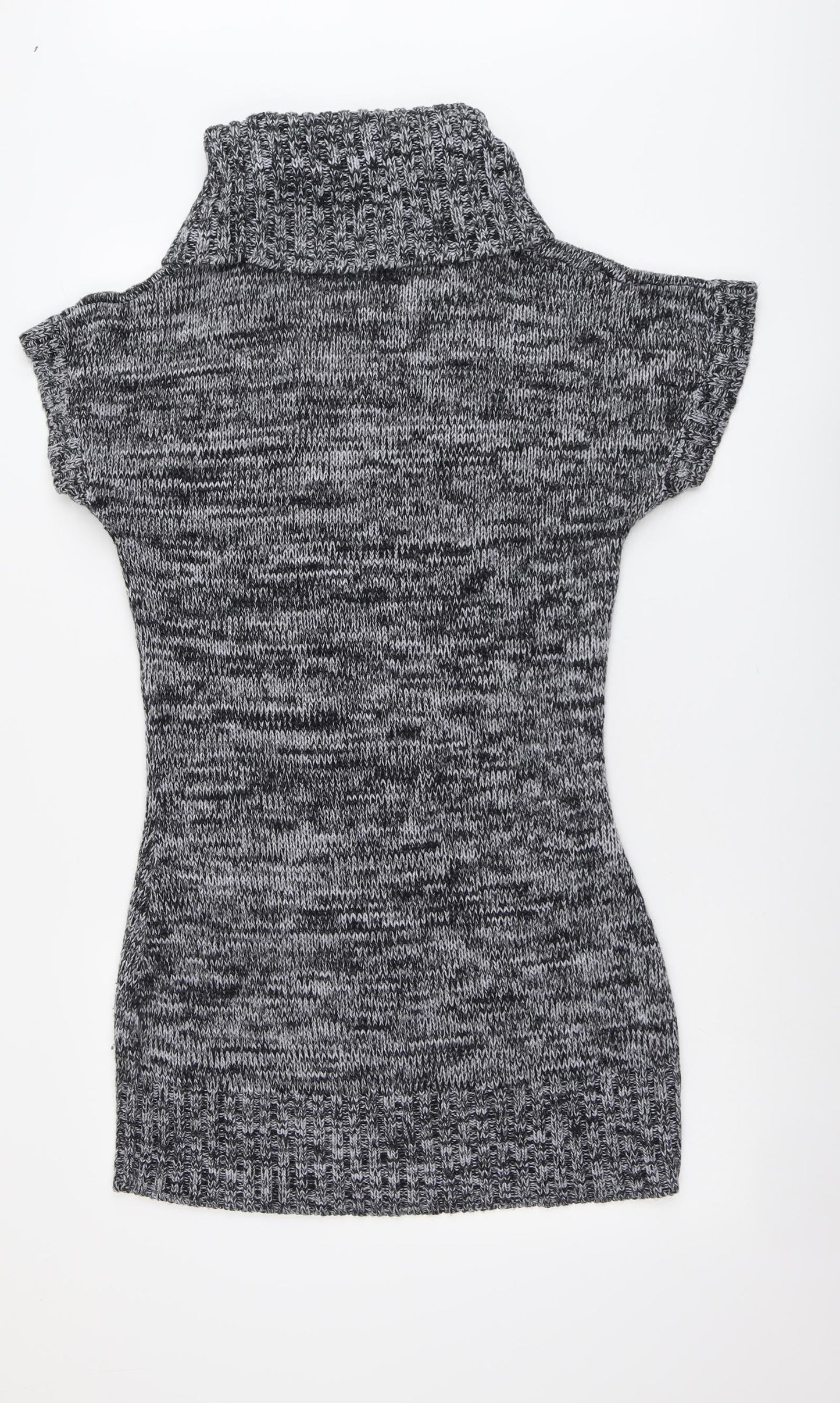 Originals Womens Grey Roll Neck Acrylic Pullover Jumper Size M