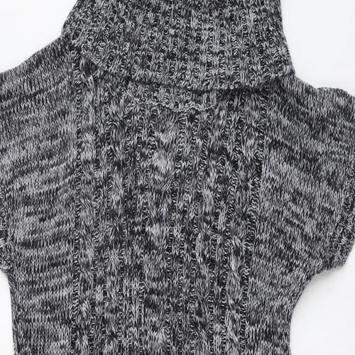 Originals Womens Grey Roll Neck Acrylic Pullover Jumper Size M