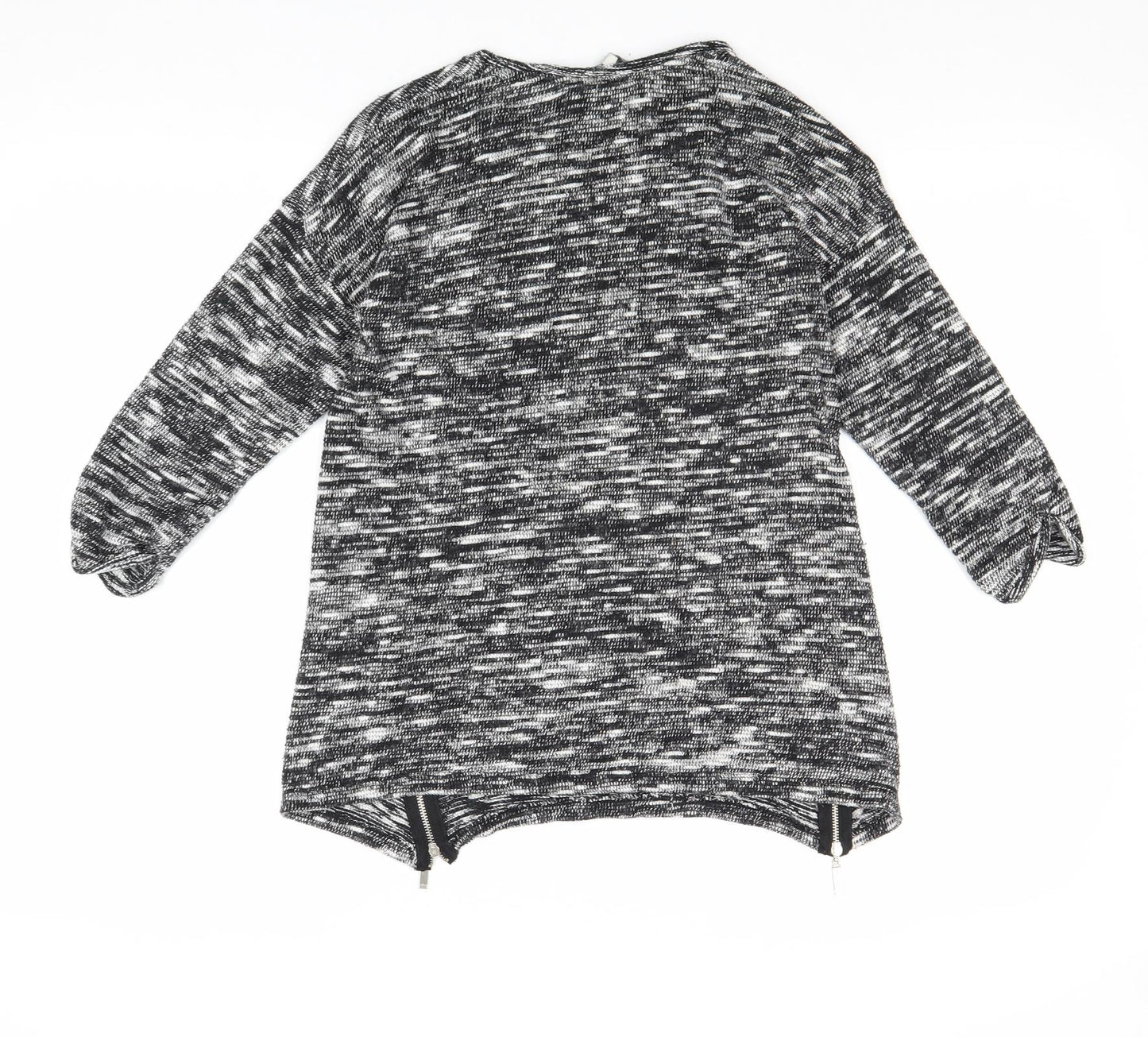 Peacocks Womens Grey Boat Neck Cotton Pullover Jumper Size 8