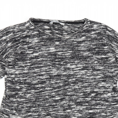 Peacocks Womens Grey Boat Neck Cotton Pullover Jumper Size 8