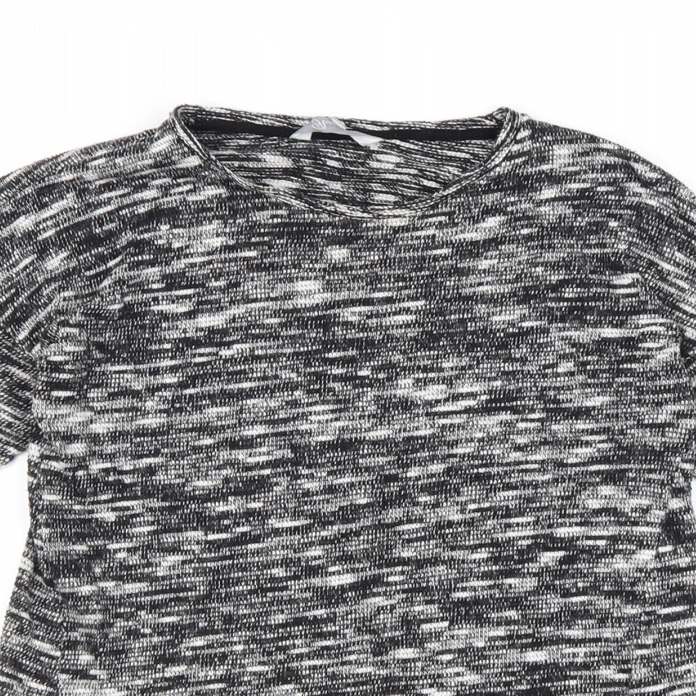 Peacocks Womens Grey Boat Neck Cotton Pullover Jumper Size 8