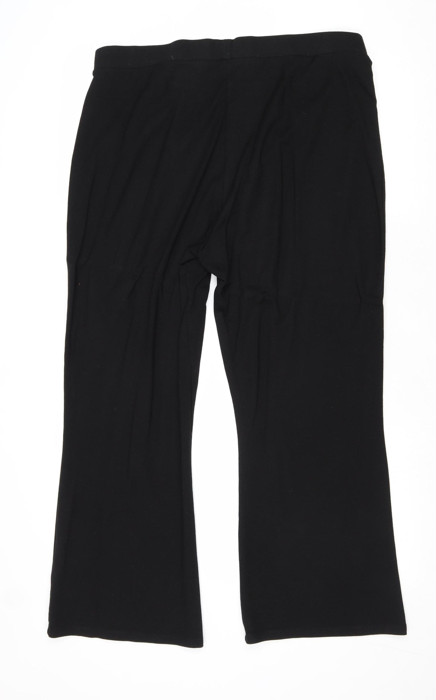 F&F Womens Black Viscose Jogger Trousers Size 20 Regular