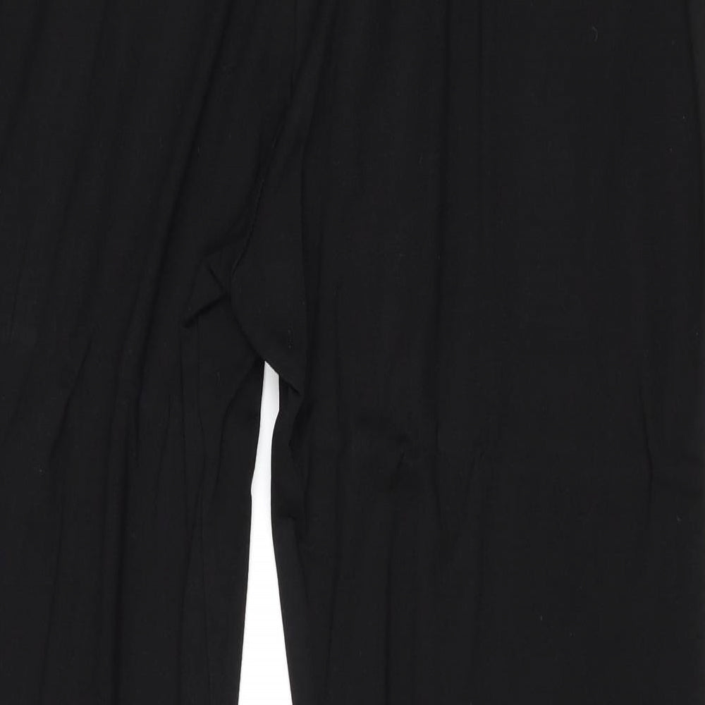 F&F Womens Black Viscose Jogger Trousers Size 20 Regular