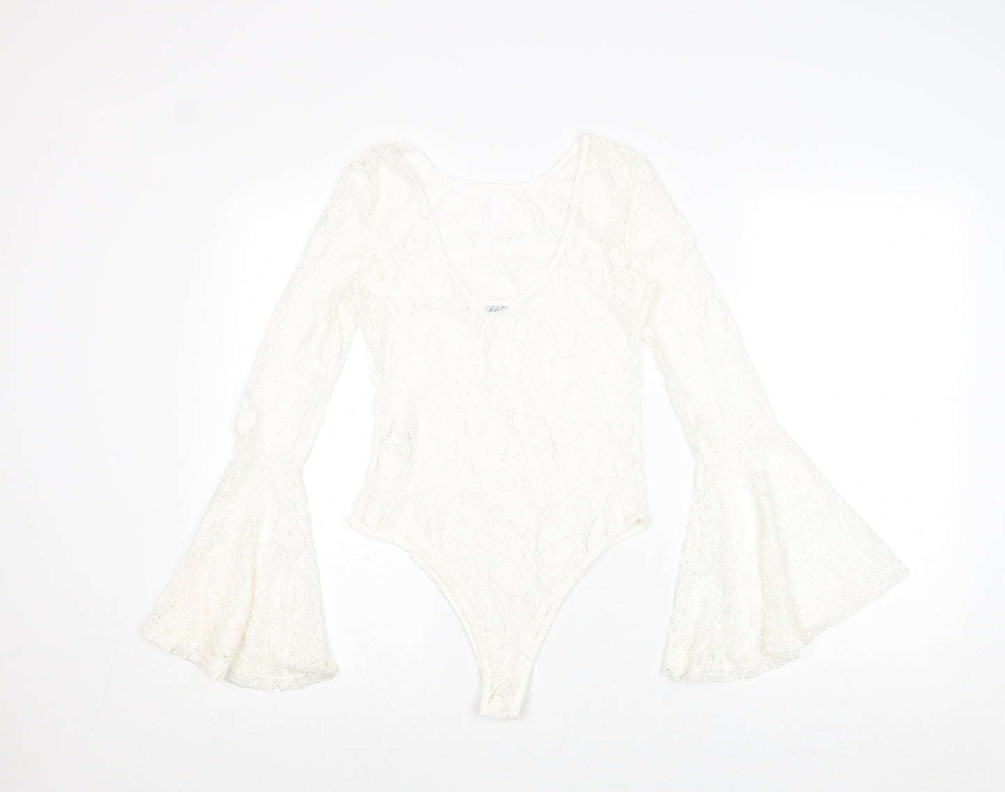 Seewe Womens Ivory Polyamide Bodysuit One-Piece Size S Snap - Size S-M