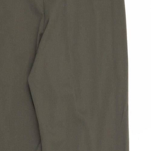 Autonomy Womens Green Polyester Trousers Size 10 Regular