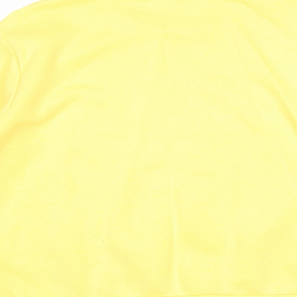 Primark Womens Yellow Polyester Pullover Sweatshirt Size 10 Pullover - Size 10-12