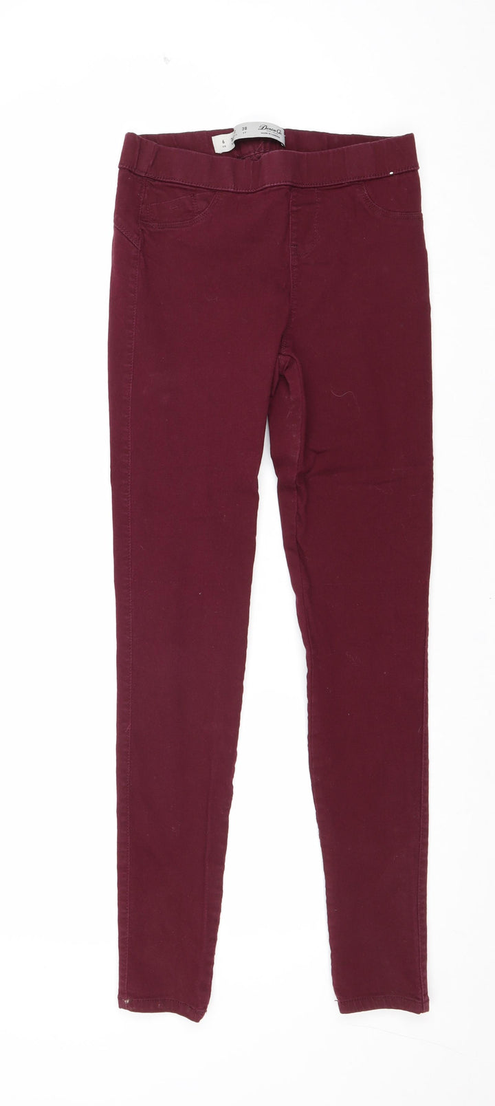 Denim & Co. Womens Purple Cotton Jegging Jeans Size 6 Regular
