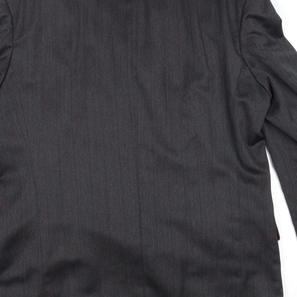 Marks and Spencer Mens Grey Polyester Jacket Suit Jacket Size 42 Regular