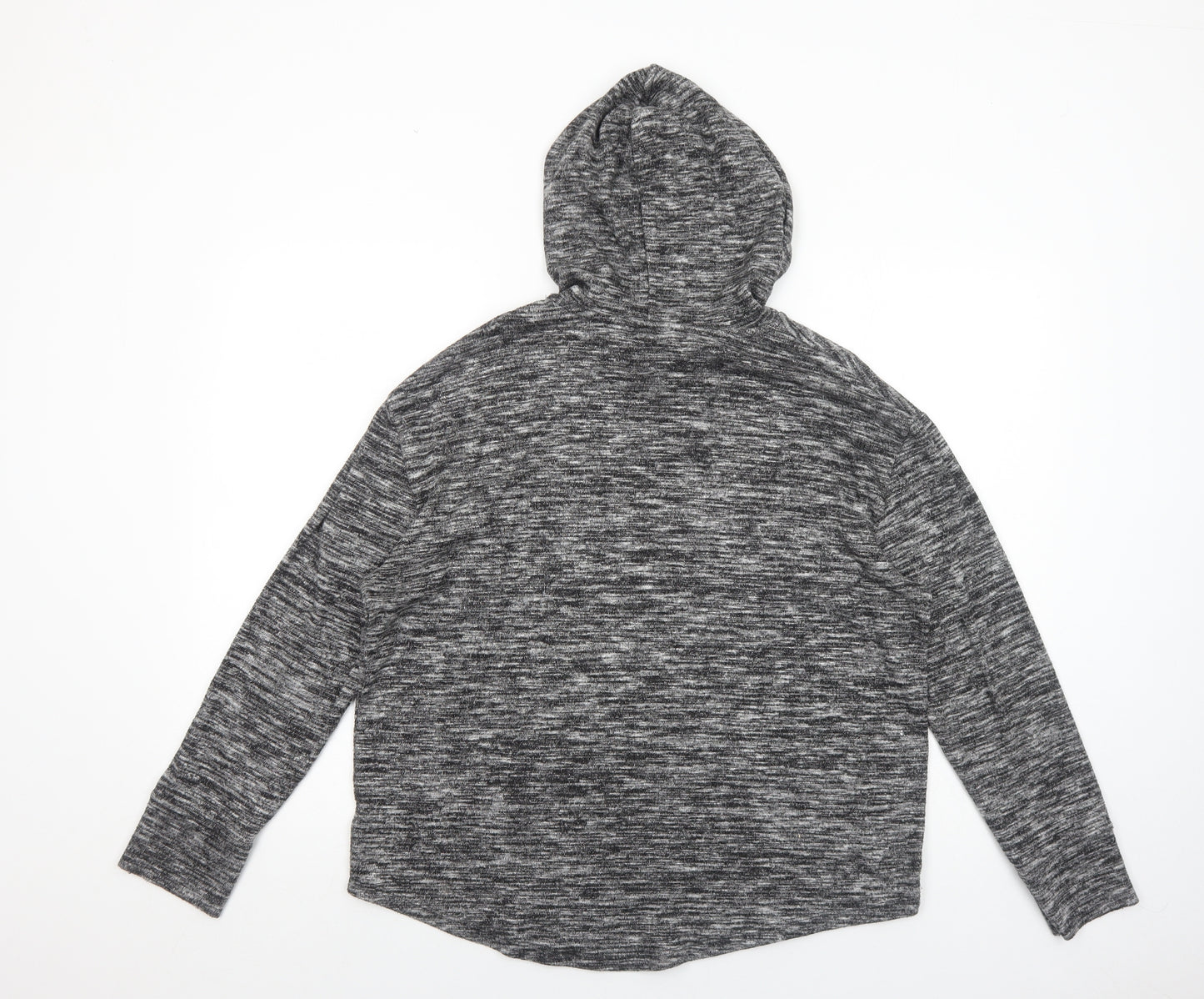 Papaya Womens Grey Viscose Pullover Hoodie Size M Pullover