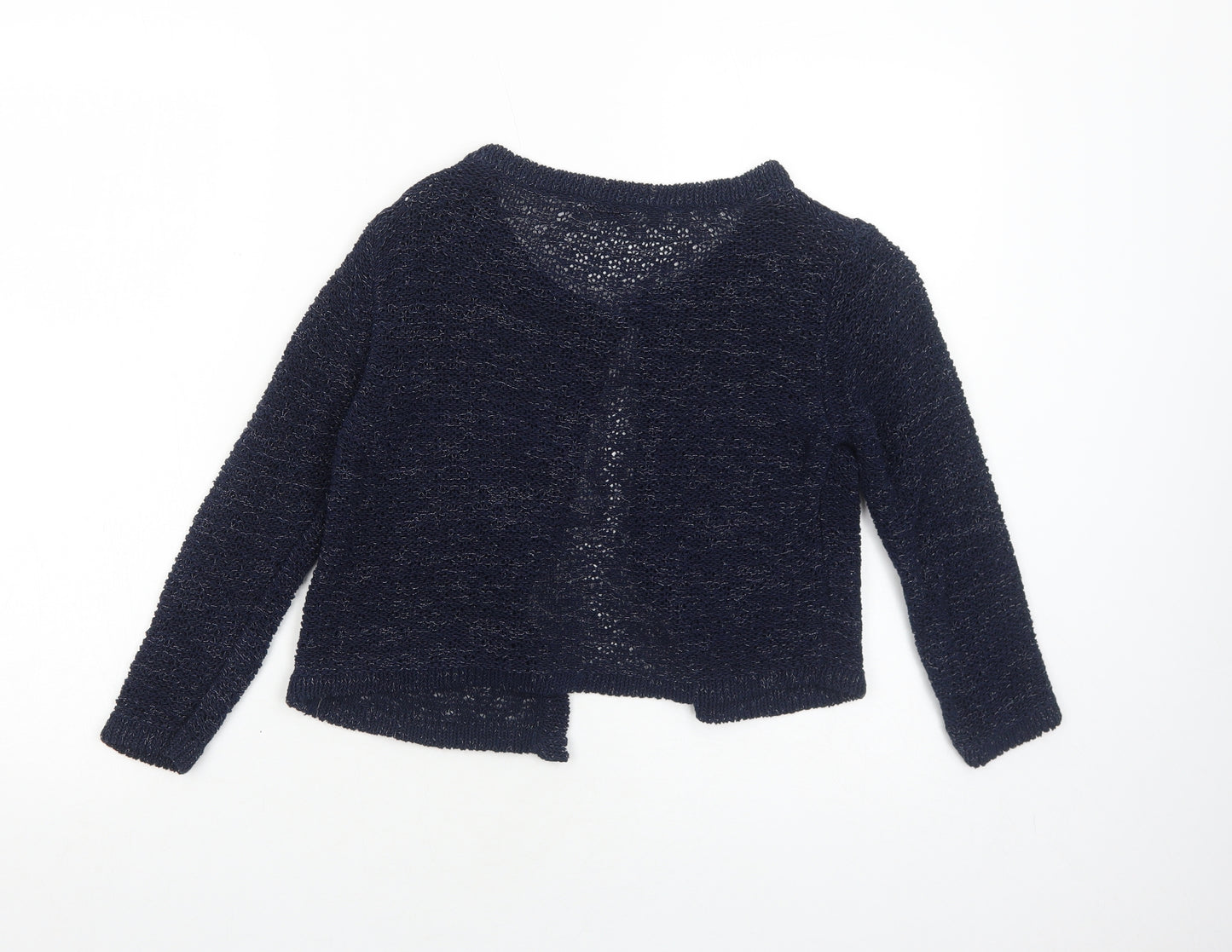 formula Womens Blue Boat Neck Cotton Cardigan Jumper Size 12