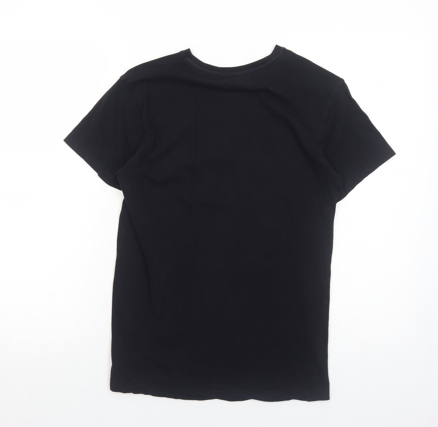 Game Of Thrones Mens Black Viscose T-Shirt Size XS Round Neck - Winter Is Coming
