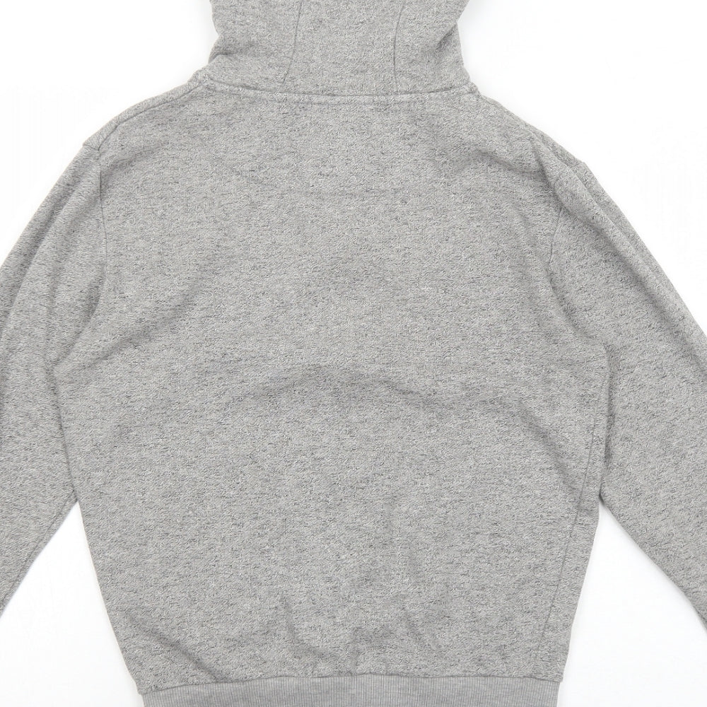 Cedar Wood State Mens Grey Cotton Full Zip Hoodie Size XS