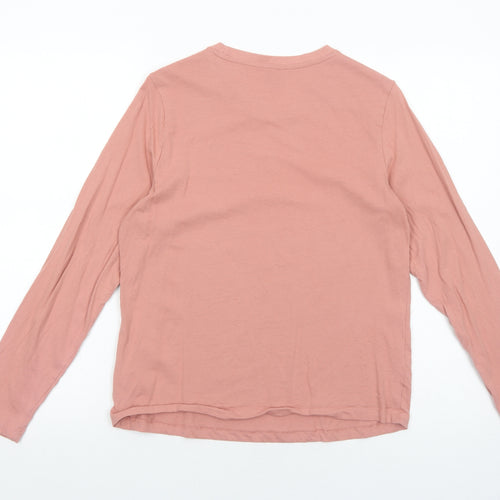 Very Womens Pink Viscose Basic T-Shirt Size 12 Round Neck - Self Love Always