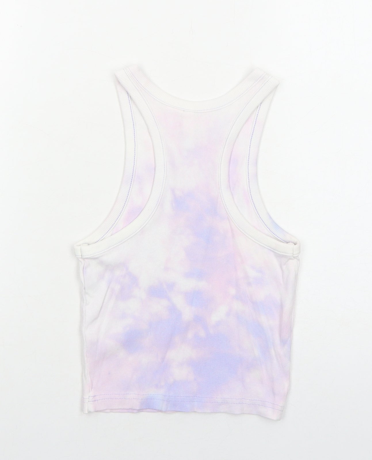 H&M Womens Purple Cotton Basic Tank Size S Round Neck