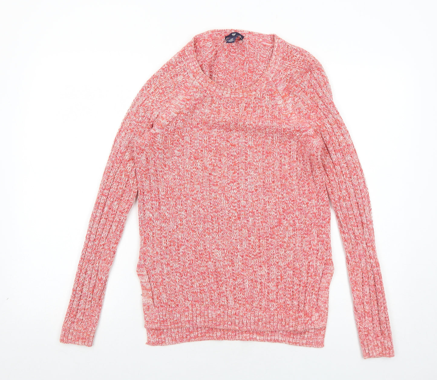 Gap Womens Pink Round Neck Cotton Pullover Jumper Size XS