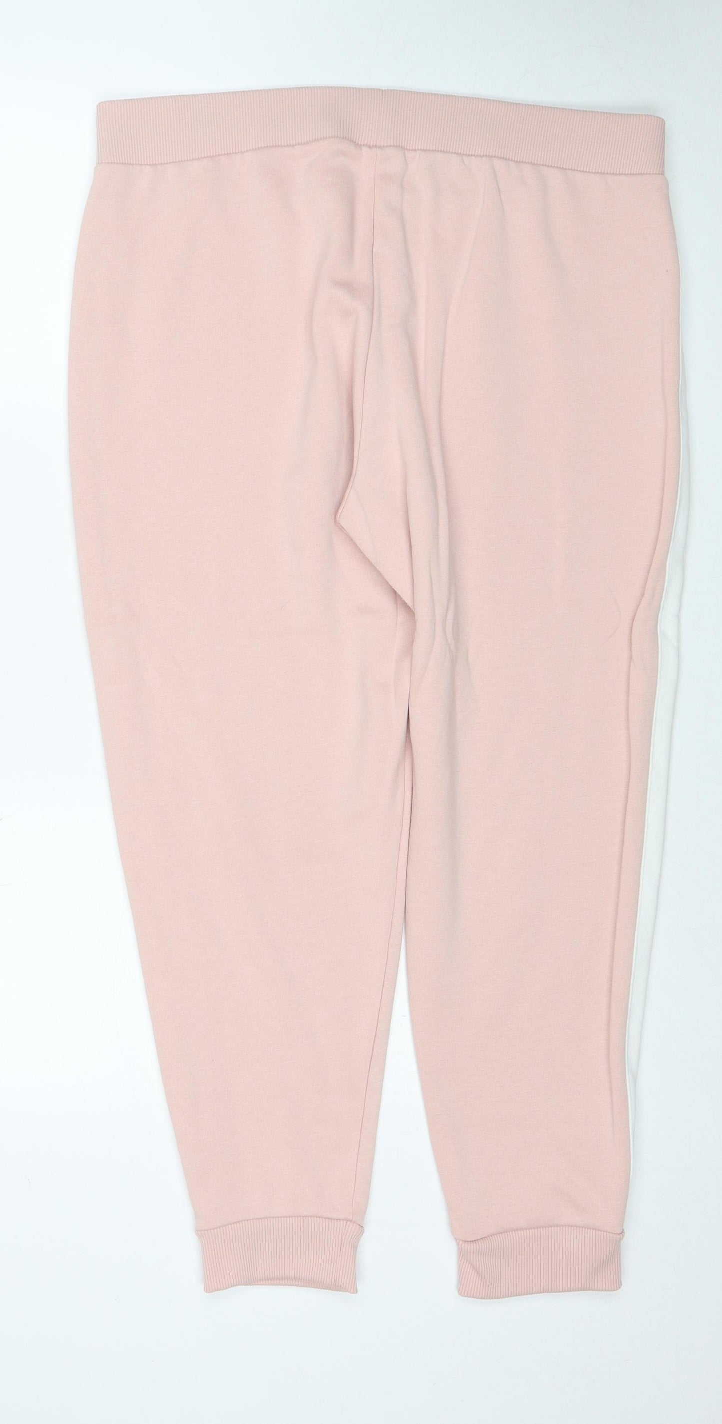 Papaya Womens Pink Polyester Jogger Trousers Size L Regular