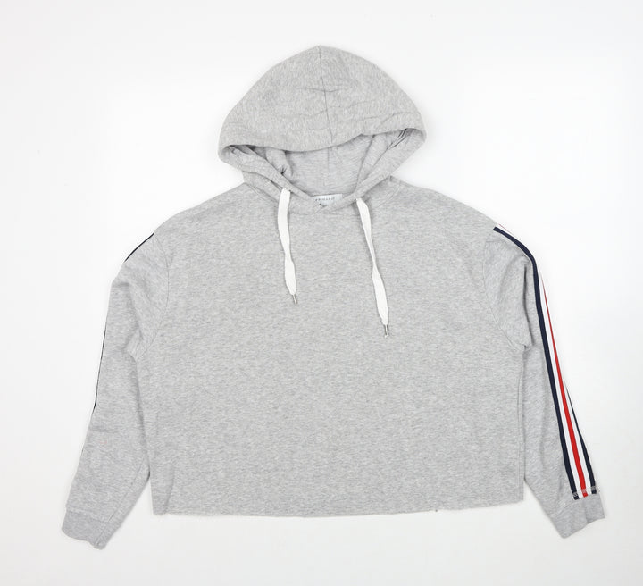 Primark Womens Grey Polyester Pullover Hoodie Size 14 Pullover