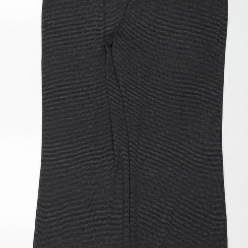 Marks and Spencer Womens Grey Polyester Trousers Size 16 Regular
