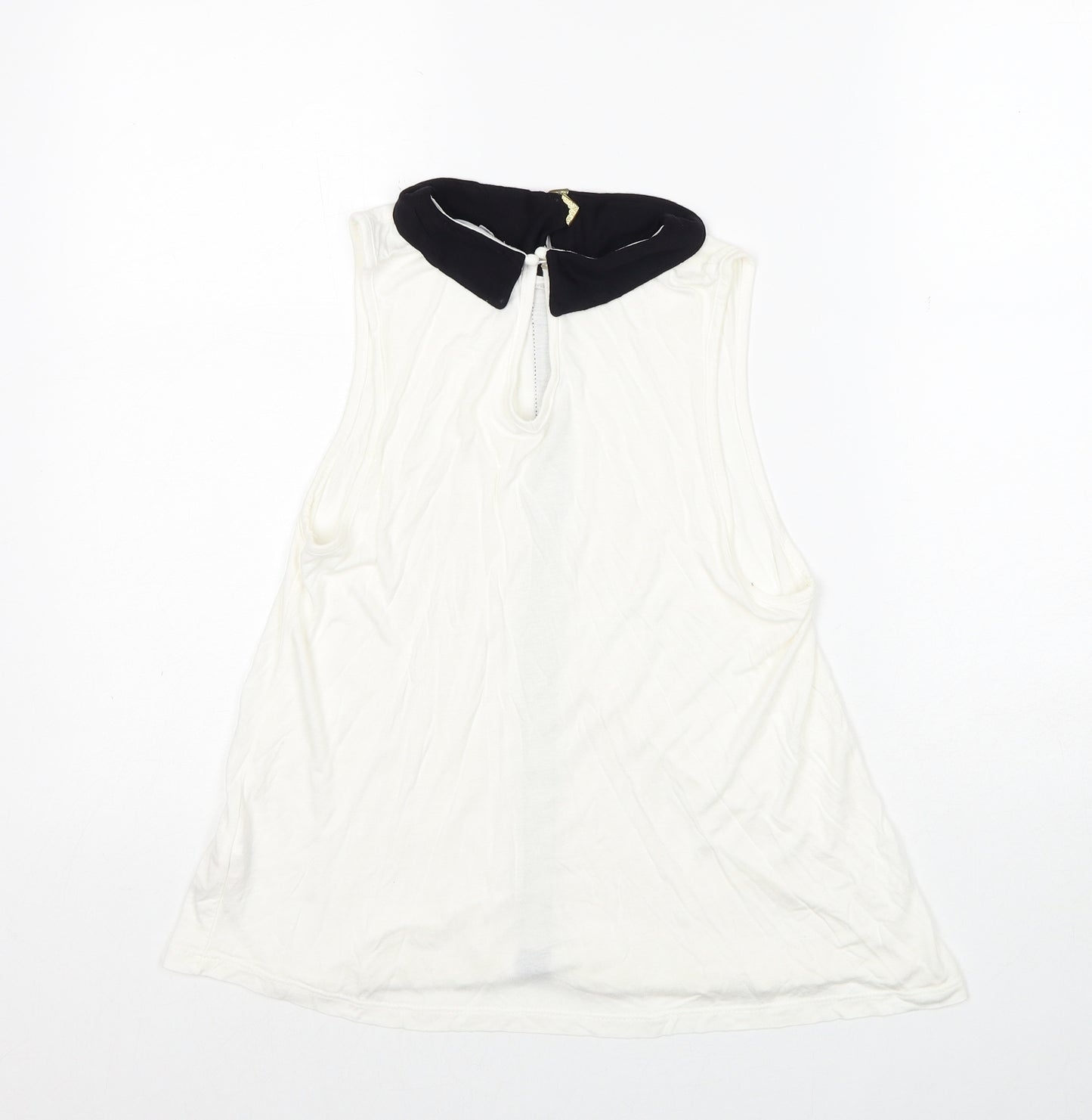 Atmosphere Womens White Viscose Basic Blouse Size 8 Collared