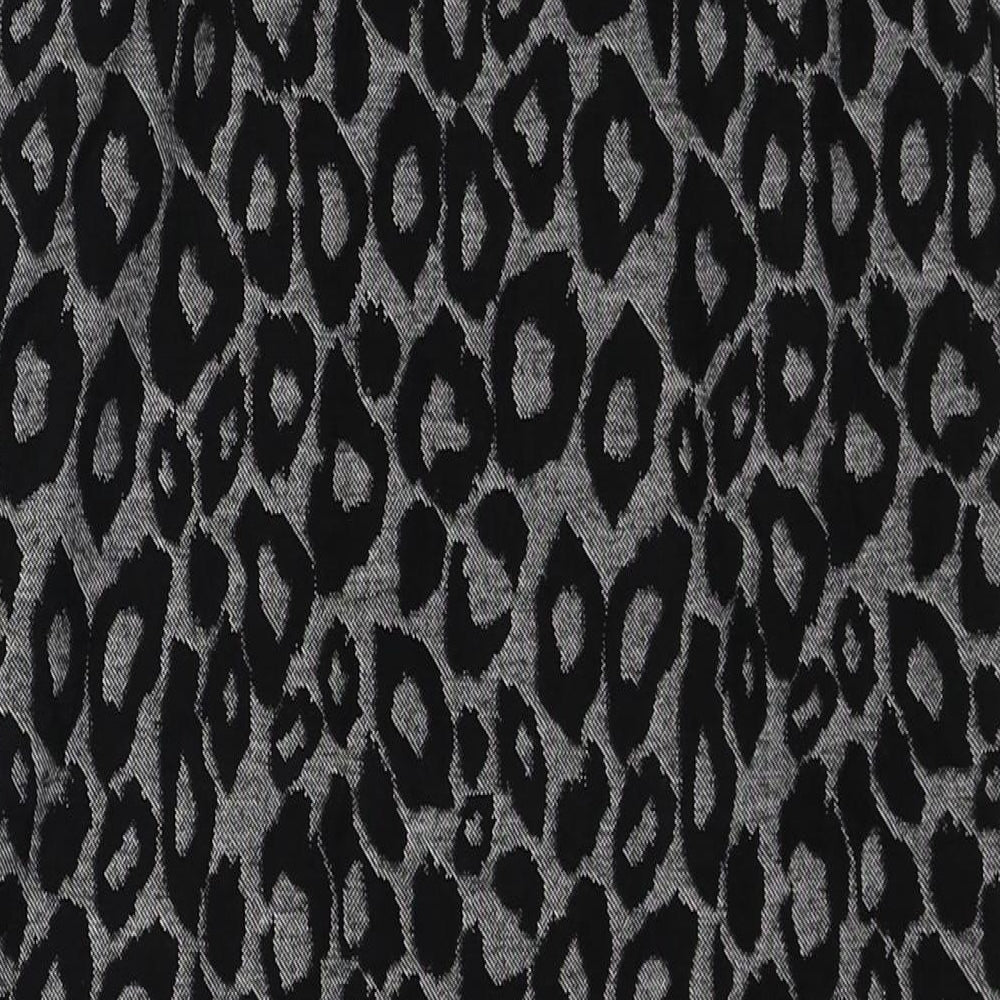 Atmosphere Womens Black Animal Print Polyester Straight & Pencil Skirt Size 8 - Leopard Pattern