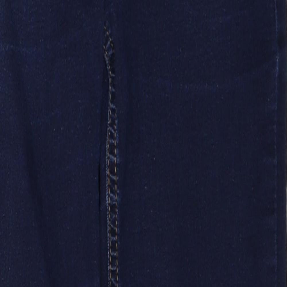 Blue Zoo Girls Blue Cotton Jegging Jeans Size 11 Years Regular Pullover