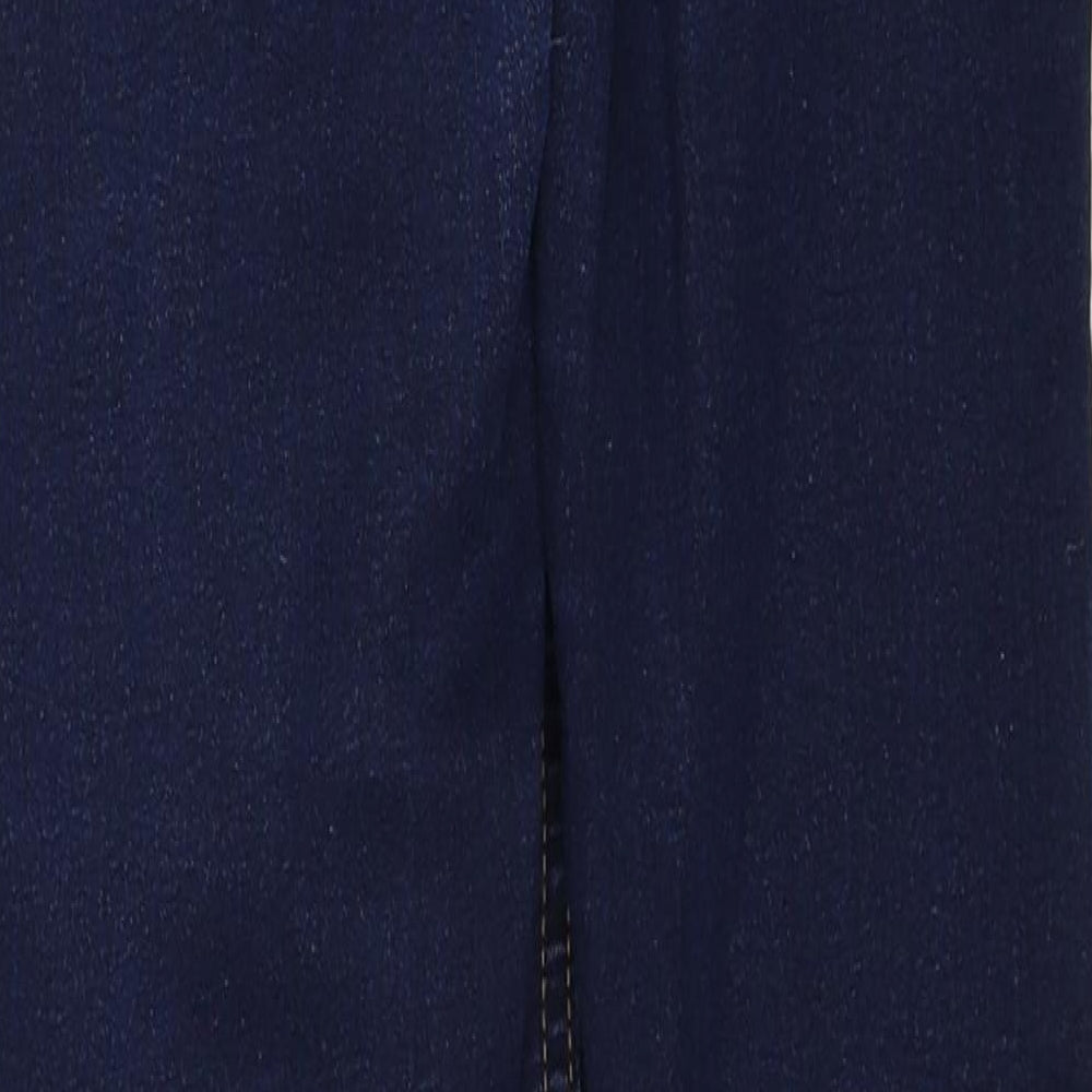 Blue Zoo Girls Blue Cotton Jegging Jeans Size 11 Years Regular Pullover