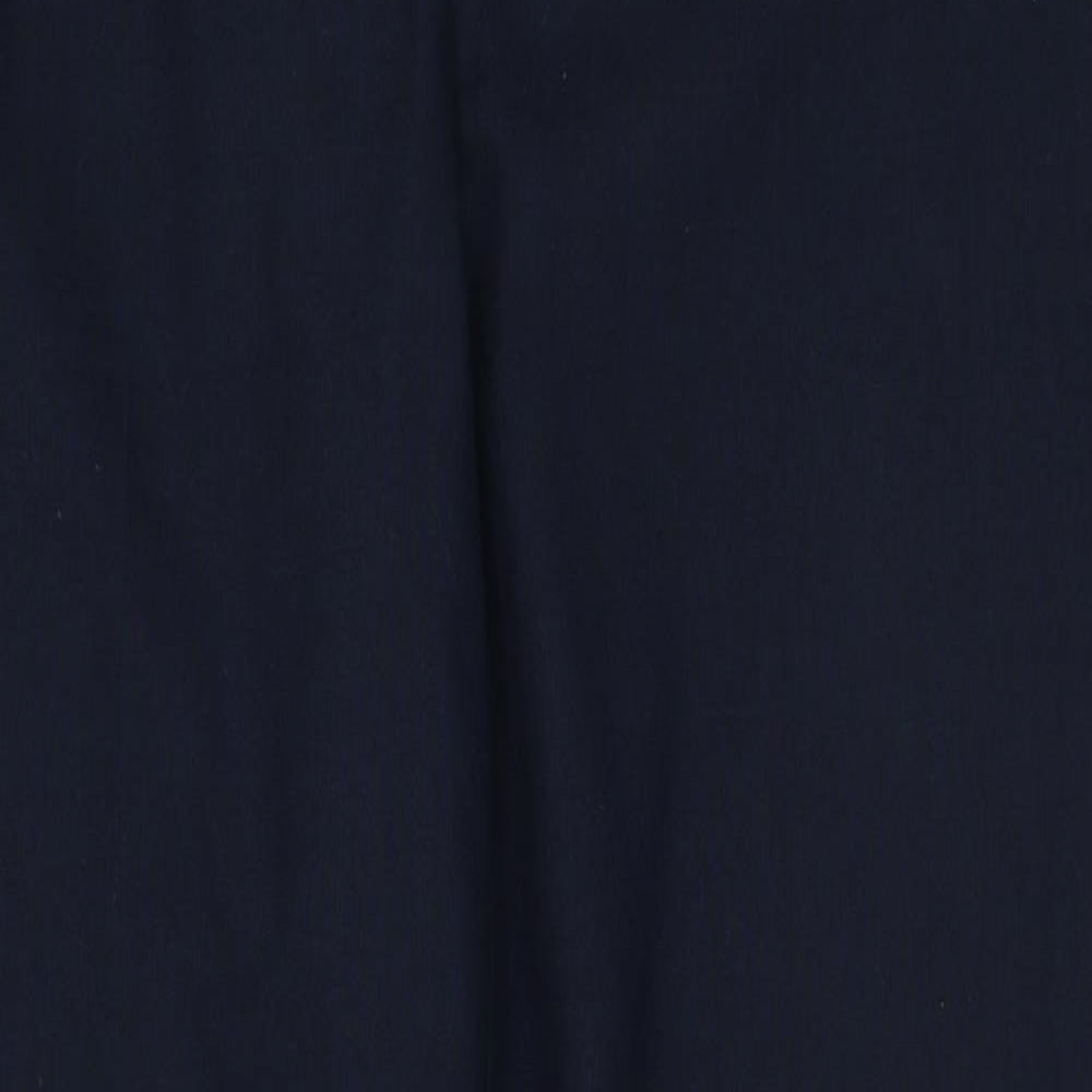 Papaya Womens Blue Polyester Trousers Size 12 Regular Zip