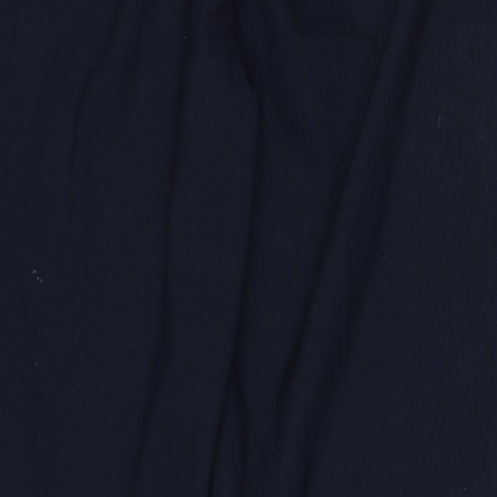 Papaya Womens Blue Polyester Trousers Size 12 Regular Zip