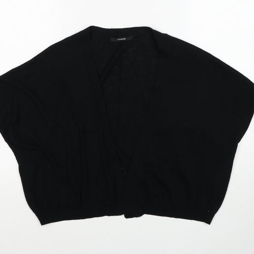 New Look Womens Black V-Neck Acrylic Cardigan Jumper Size 16