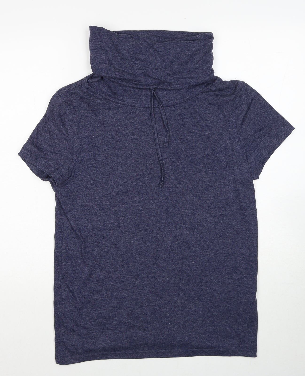 Cedar Wood State Mens Blue Polyester T-Shirt Size M High Neck