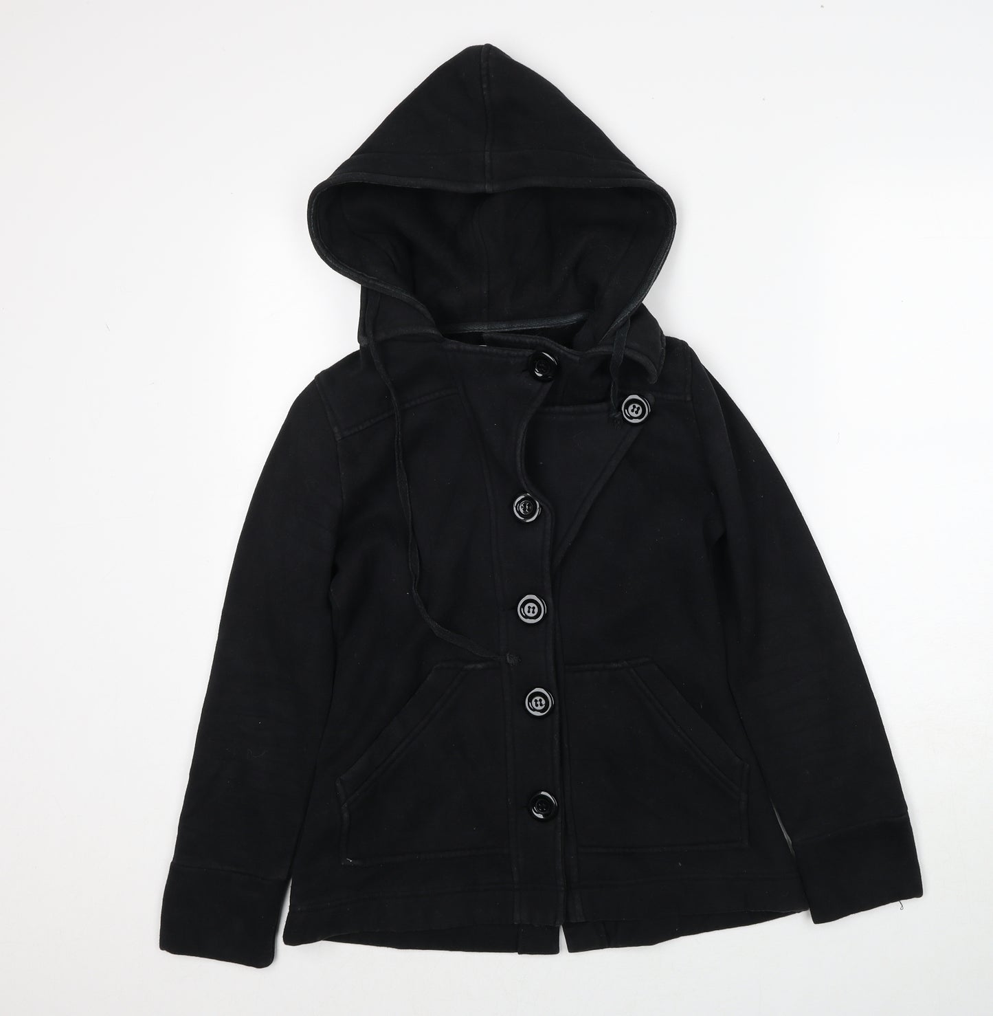 Izabel Womens Black Jacket Size S Button