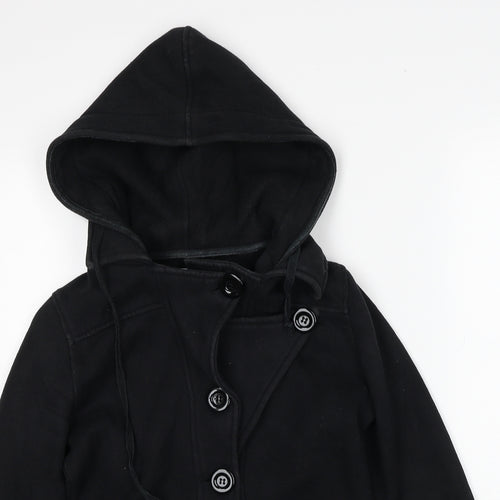 Izabel Womens Black Jacket Size S Button