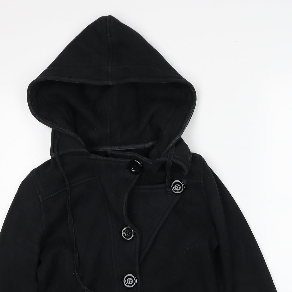 Izabel Womens Black Jacket Size S Button