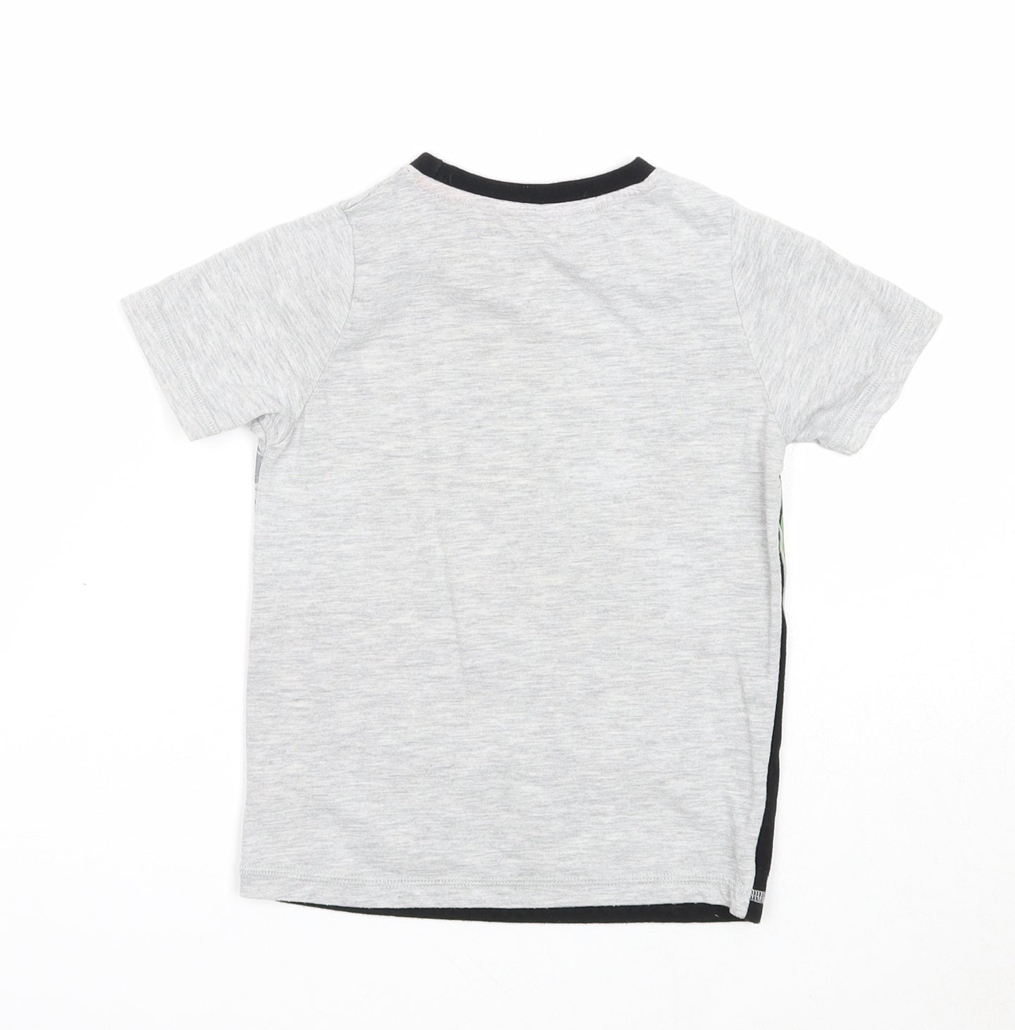 George Boys Grey Polyester Basic T-Shirt Size 3-4 Years Round Neck Pullover - Marvel Superheroes