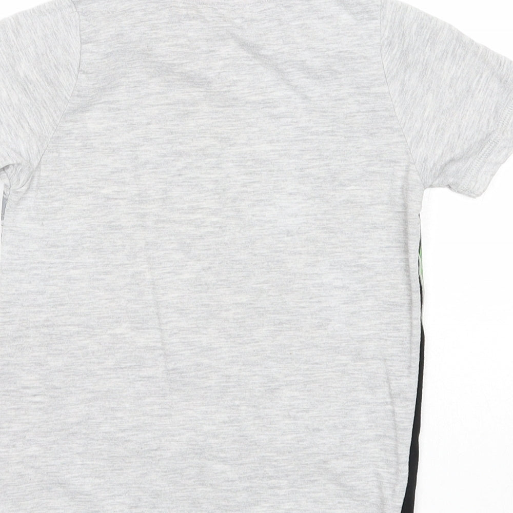 George Boys Grey Polyester Basic T-Shirt Size 3-4 Years Round Neck Pullover - Marvel Superheroes