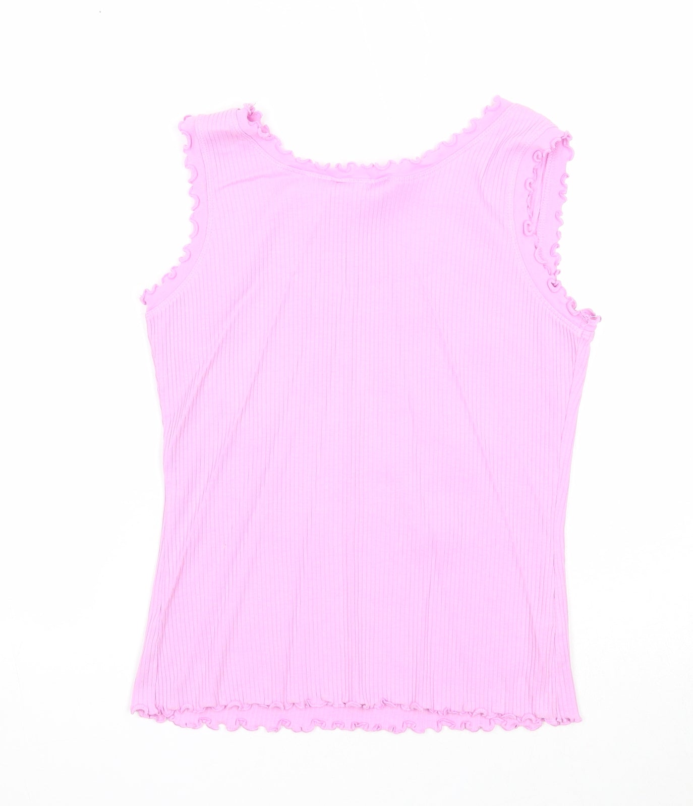 Papaya Womens Purple Cotton Basic Tank Size 14 Round Neck