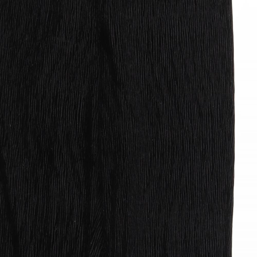 Divided Womens Black Polyester Jogger Trousers Size M Regular - Textured