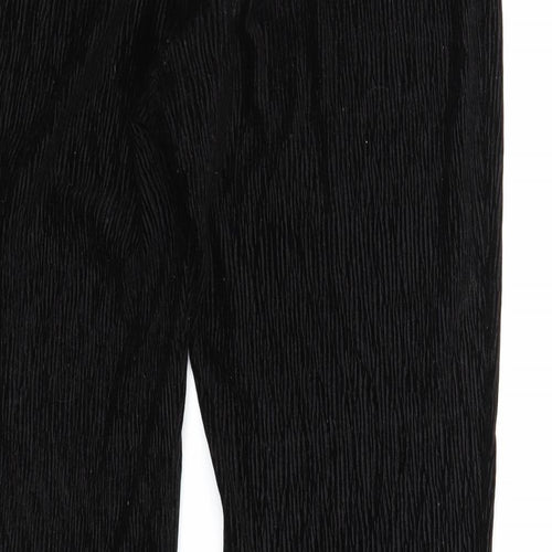 Divided Womens Black Polyester Jogger Trousers Size M Regular - Textured