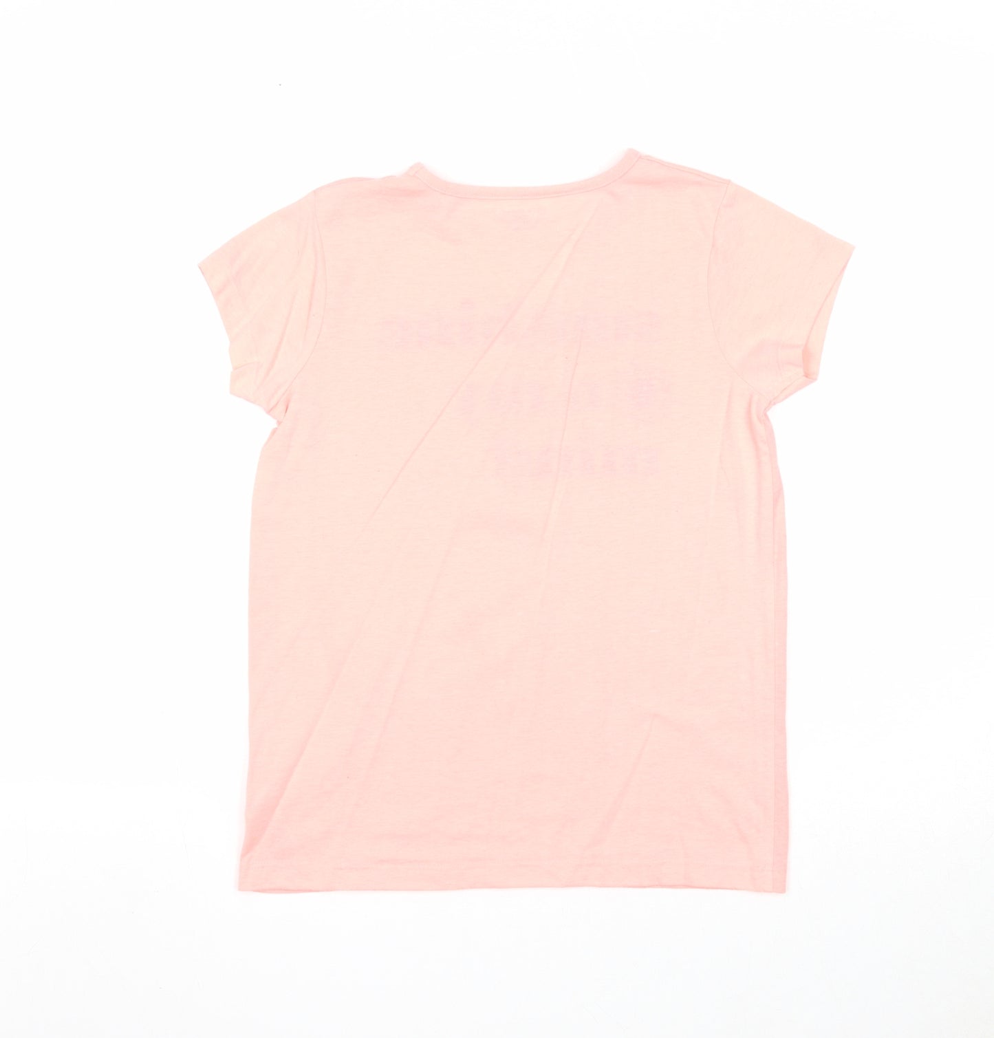 Primark Girls Pink Polyester Basic T-Shirt Size 10-11 Years Round Neck Pullover - Sunshine On My Mind