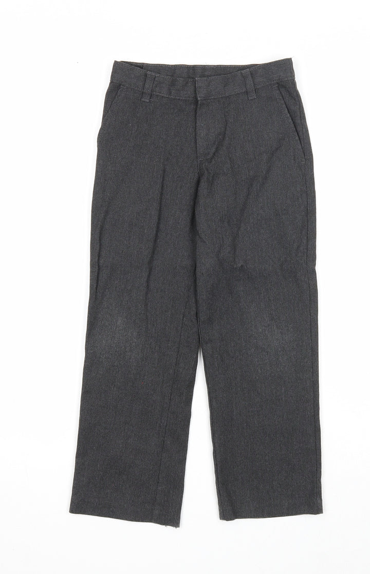 George Boys Grey Polyester Chino Trousers Size 5-6 Years Regular Pullover
