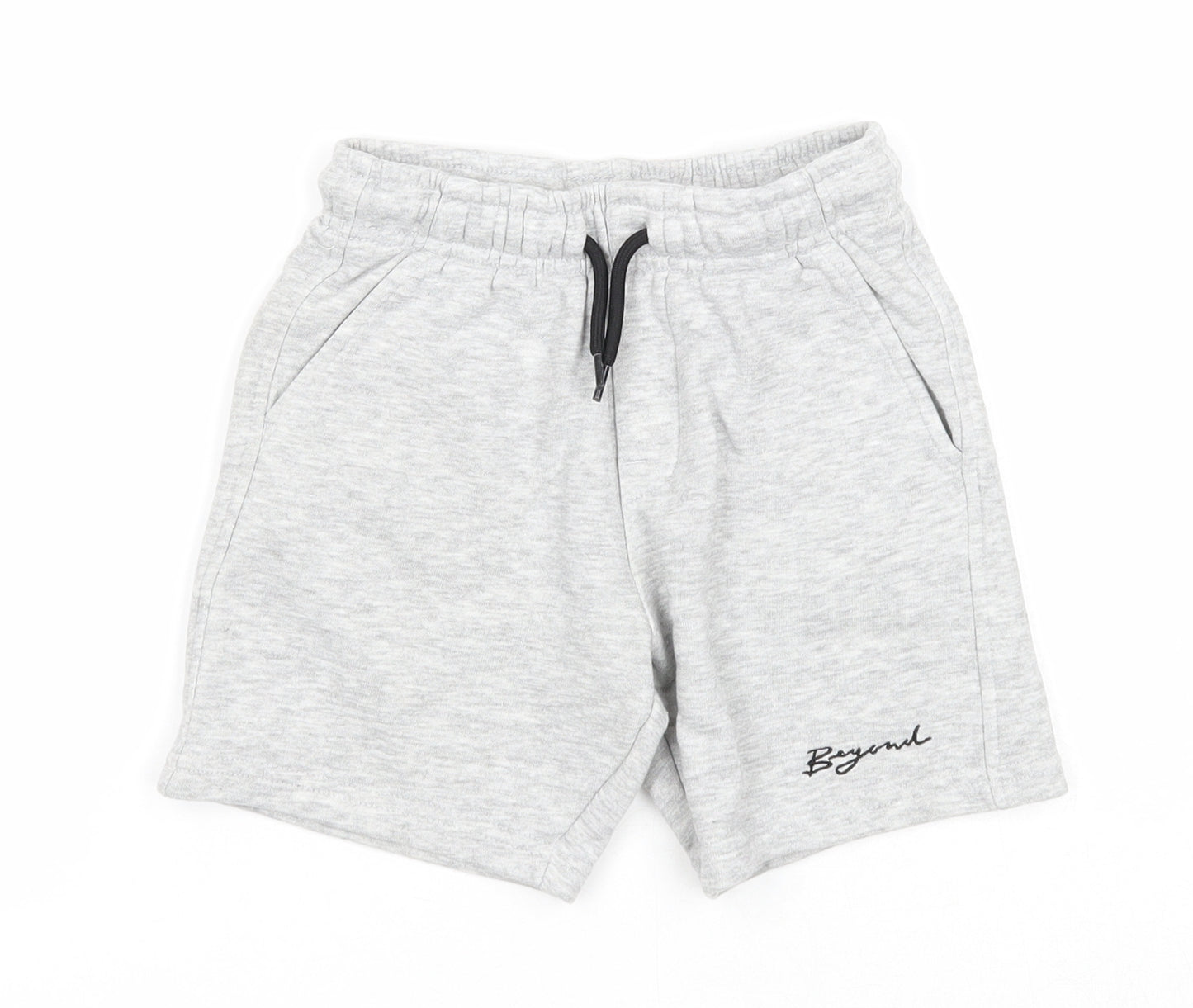 George Boys Grey Cotton Sweat Shorts Size 5-6 Years Regular Drawstring