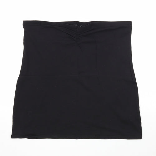 New Look Womens Black Cotton Cropped Tank Size 20 Off the Shoulder