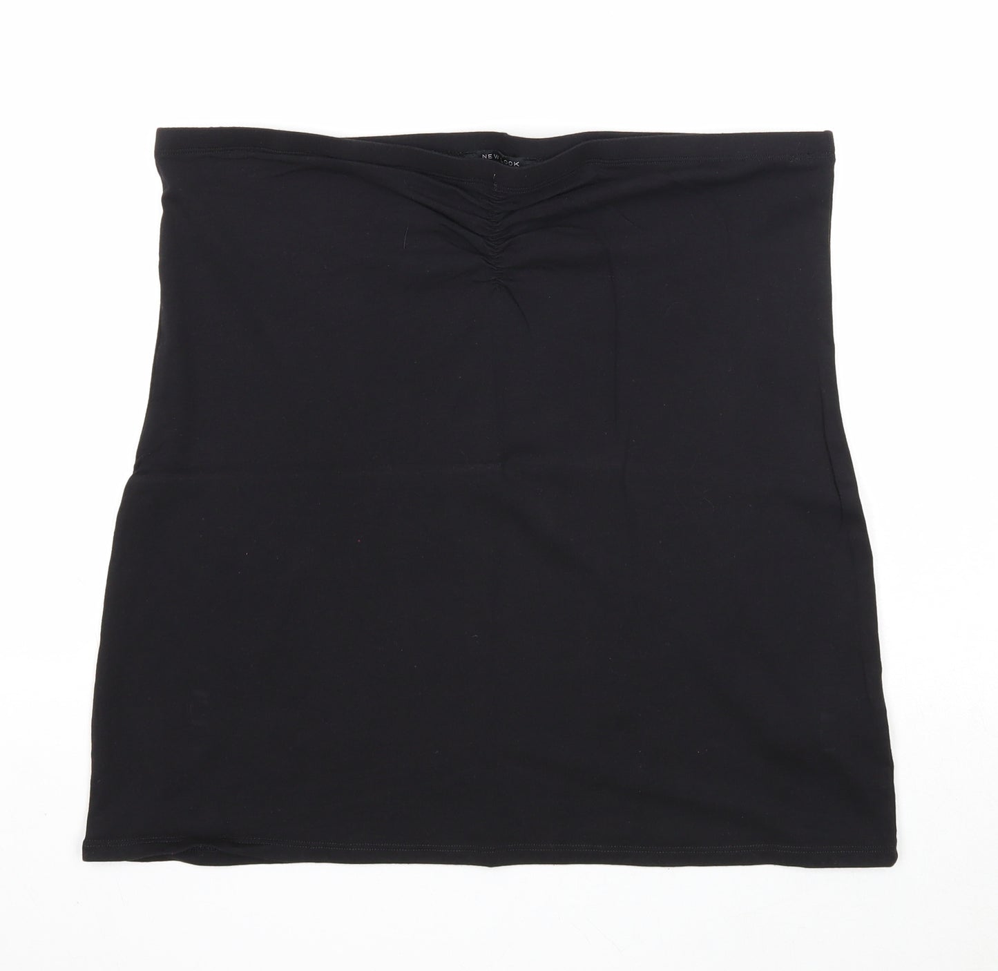 New Look Womens Black Cotton Cropped Tank Size 20 Off the Shoulder