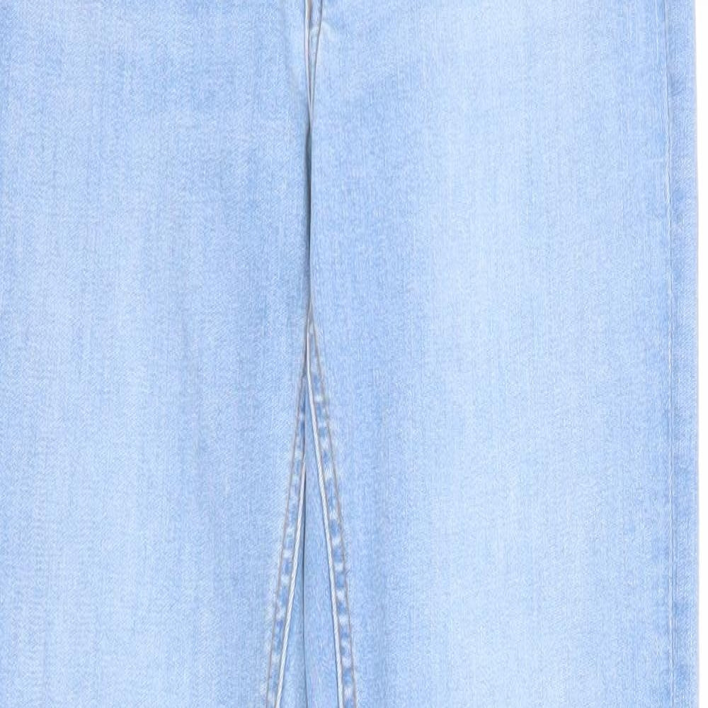 Denim & Co. Womens Blue Cotton Skinny Jeans Size 8 Regular Zip