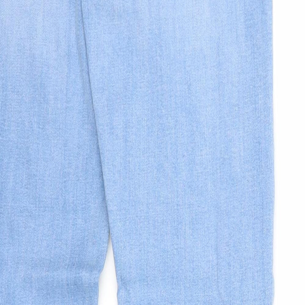 Denim & Co. Womens Blue Cotton Skinny Jeans Size 8 Regular Zip